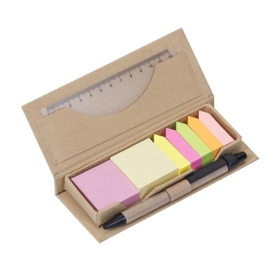 BLOCO DE ANOTAÇÕES COM CANETA E POST - IT 12168