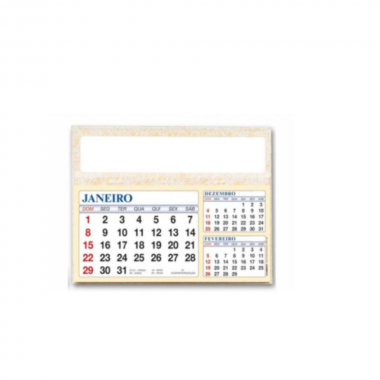 Calendário De Mesa Com Envelope