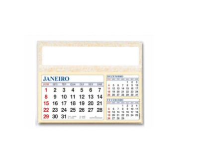 Calendário De Mesa Com Envelope